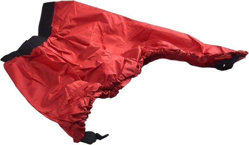 Nylon Waterproof Spray Skirt For Canoe Kayak Adjustable Elastic Cockpit Cover Grey Size M - Image 1